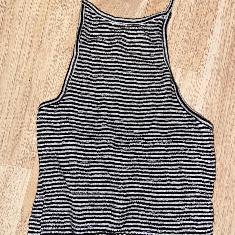 Stripped halter top